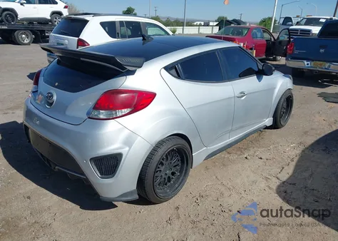 2013 Hyundai Veloster Turbo W/Black из США, поврежденный, VIN KMHTC6AE1DU157273
